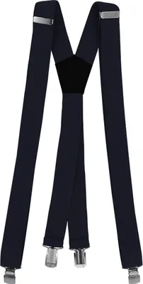 Produktbild von Fabio Farini - 1 Stück Schmales Y-Design mit 2,5cm Breite verstellbar mit extra starken Clipverschluss, Dunkelblau
