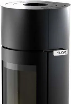Produktbild von Fr9016790b-fiore-vision vertikaler holzofen - stahl - schwarz - mit 6 Supra FIORE