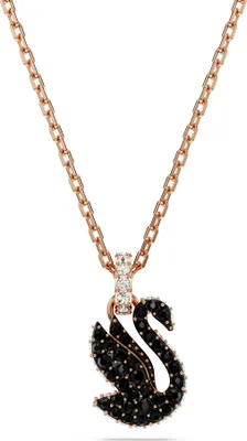 Produktbild von SWAROVSKI ReCreated Damen Anhänger Schwarz SWAN 5678046