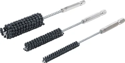 Image de Jeu d'outils de rodage | flexibles | tige de 6,3 mm (1/4") | granulométrie 60/80 | 8 - 12 - 20 mm | 3 pcs.
