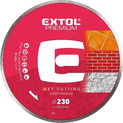 Produktbild von Kotouč diamantový řezný celoobvodový, 230x22,2mm, mokré řezání
