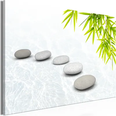 Produktbild von Vliesstoff Leinwandbild - Stone Peace (1 Part) Wide 90x60 cm Orient p-C-0016-b-a