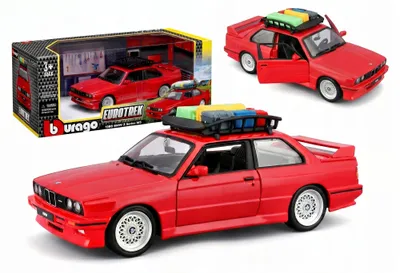 Produktbild von BMW M3 E30 1988 Bburago 1:24 Modellauto Klassiker Oldtimer Spielzeugauto mit Türen