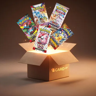 Produktbild von Pokémon Booster Set – 5x deutsche Boosterpacks (zufällige Sets) + Card-Up Überraschung