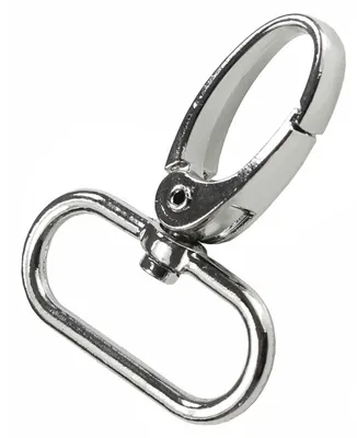 5 Bolzen-Karabiner Karabinerhaken silber 32x46mm