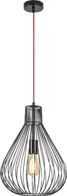 Produktbild von Rabalux 4754 Pendelleuchte 1 Spot Zille, E27, schwarz, rund, Industriell, ø305mm