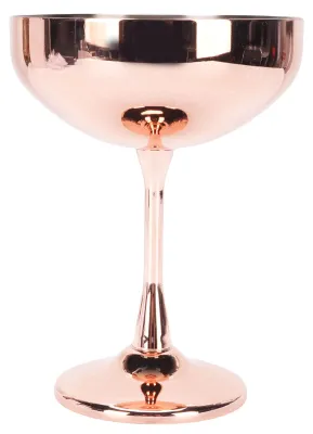 Produktbild von Cocktailglas aus Edelstahl 304, unzerbrechlicher Weinbecher für Bar, Party, Zuhause, plattiertes Kupfer