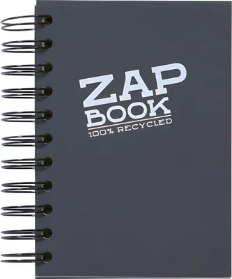 Produktbild von Clairefontaine ZapBook Spirale schwarz A6 80g 160Bl