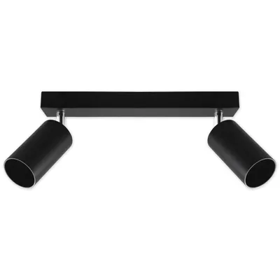 Produktbild von MasterLED Deckenstrahler LED GU10 schwarz matt schwenkbar 2-flammig Aluminium IP20