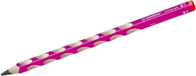 Obrázok produktu pre Ergonomická trojhranná ceruzka pre pravákov - STABILO EASYgraph v ružovej farbe - balenie 12 ks - tvrdosť HB