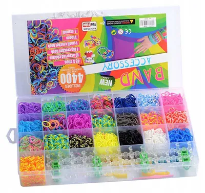 Produktbild von Toys Gummiband Set XXL 4400 Teile Schmuck Basteln