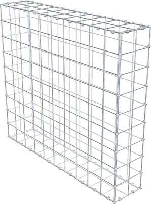 Produktbild von Gabione 100 cm x 90 cm x 20 cm (L x H x T), Maschenweite 10 x 10 cm, Spiralring