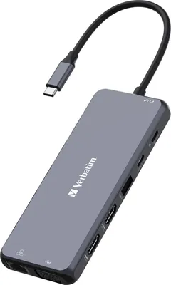 Imagen del producto de Verbatim 32154: Concentrador USB-C Pro Verbatim con 14 puertos (modelo CMH-14)