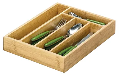 Immagine prodotto di ZELLER PRESENT Besteckkasten Bamboo 5 Fächer 34x26x5cm natur
