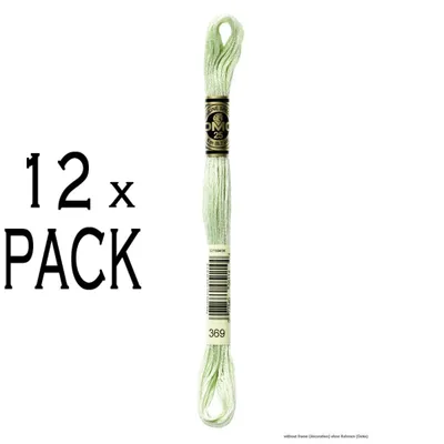 Zdjęcie produktu dla 12 szt. nici do haftu DMC Mouline Special 117mc -369, 6-nitkowe, 8 m