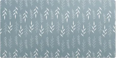 Produktbild von Pflanzenblattmuster– Schreibtischunterlage – Schreibtisch Tischunterlage – 90x45 cm – Unterlage Groß Schreibtischmatte