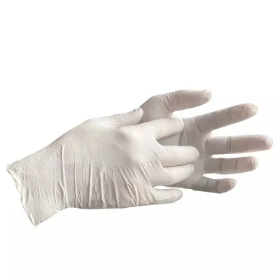 Produktbild von Nitrilhandschuhe, weiß, Größe M, puderfrei, Puracomfort white
