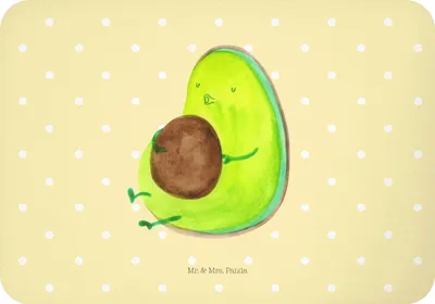 Produktbild von Mr. & Mrs. Panda Magnet Avocado Pfeifen - Gelb Pastell - Geschenk, bildmagnet, Diät, zettelhalter, Kühlschrankmagnet, Schwanger, Ernährung, Notizhalter, whiteboardmagnet