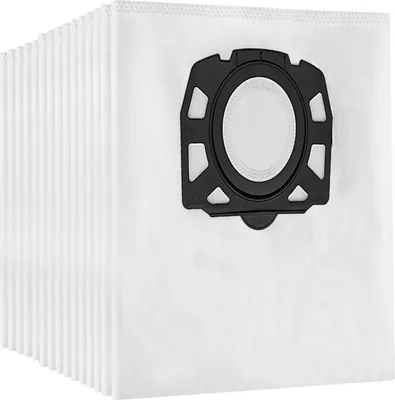 Produktbild von 15 KFI357 Staubsaugerbeutel Ersatz für Kärcher WD2 WD3 WD3.200-3.800 M KWD1 KWD2 KWD3 MV3 SE4001/SE4002 Staubsauger Ersetzt 2.863-314.0, Vliesstoff