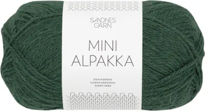 Produktbild von Sandnes Mini Alpakka 50g - Alpakagarn dyp skoggrønn 8581