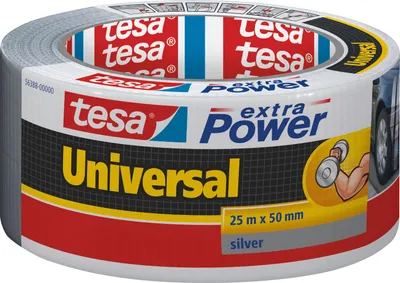 Produktbild von tesa extra Power Universal Gewebeband, grau, 25m:50mm