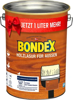 Produktbild von BONDEX Holzschutzlasur teak 5 L