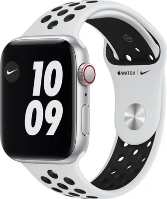 Produktbild von Apple Watch Series 6 Nike 44mm (A2376) Silver Alu Sport Band Pure Platinum/Black CEL Neu