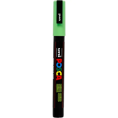 Produktbild von Uni-Ball uni POSCA PC-3M, Grün, Schwarz, Grün, Polyester, Polypropylene, Bullet, Water-based ink