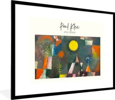 Produktbild von MuchoWow® Gerahmtes Poster Kunst - Paul Klee - Alte Meister 80x60 cm - Poster mit Schwarzem Bilderrahmen Wandposter Rahmen Foto Bilder - Schlafzimmer-Dekorationen - Fotoposter