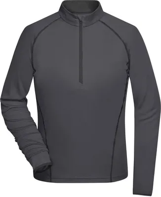 Produktbild von Langarm Funktionsshirt für Fitness und Sport titan/black, Gr. XL