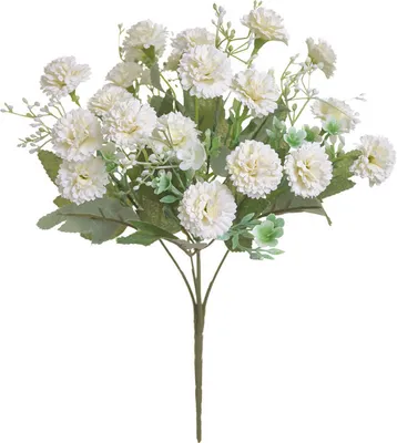 Produktbild von 4-teiliger Kunstblumen Künstliche Pflanzen Blumen Deko Hortensien Seide Blumenarrangements für Zuhause Blumenstrauß Hochzeit Garten Festival Dekor (Weiß)
