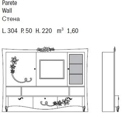 Produktbild von rtv tv Schrank Sideboard Wohnwand Fernseh Kommode  Holz Design Modern Schränke