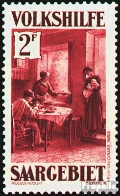Produktbild von Briefmarken Saarland 1931 Mi 155 mit Falz Volkshilfe: Gemälde (IV)