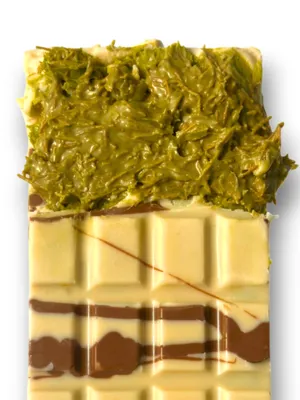 Produktbild von Dubai Chocolate XXL z pistacjami, 220 g, biała czekolada, czekolada z Dubaju