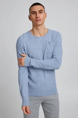 Produktbild von BLEND BHPullover Herren Strickpullover Feinstrick Pullover mit Rundhalsausschnitt aus 100% Baumwolle