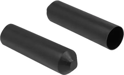 Image de DELOCK Endkappen mit Innenkleber 70 x 20 mm 2 Stück schwarz
