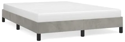 Produktbild von vidaXL Bettgestell ohne Matratze Hellgrau 140x200 cm Samt