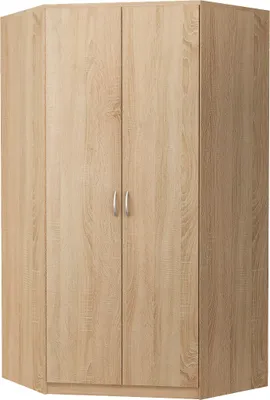 Obrázek produktu pro Rohová šatní skříň ZORICA - šířka 106 cm, dub sonoma