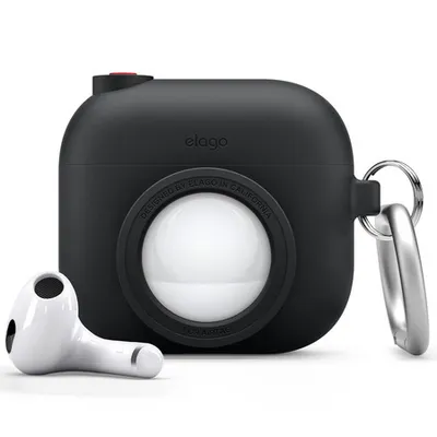 Produktbild von Elago Snapshot Case für AirPods 3 / AirTag Schwarz