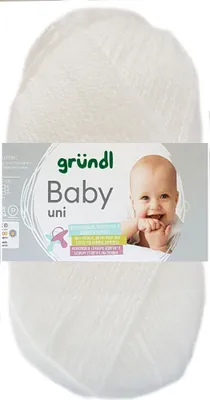 Produktbild von Gründl Babywolle uni,1x50 gr,70% Polyacryl/30% Polyamid pflegeleicht und kuschelweich 01