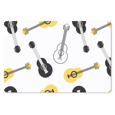 Produktbild von MuchoWow® Mauspad Mousepad Gitarre - Patterns - Instrumente 27x18 cm - Mousepads - Maus Mat - Pad - Mausunterlage - Büroartikel - Desk Matten