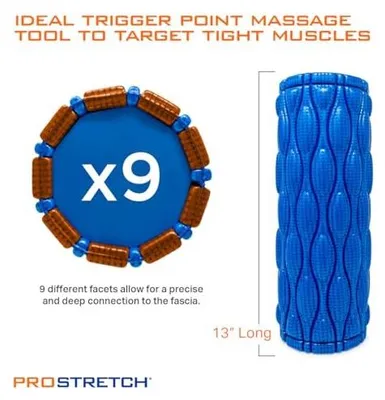 Zdjęcie produktu dla Wałek masażu prostretch nonagon do całego ciała regeneracja