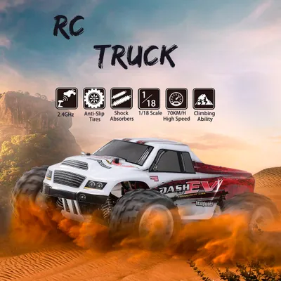 Zdjęcie produktu dla WLtoys A979-B 2.4G 1/18 RC Car 4WD 70KM/H High Speed Electric Full Proportional Truck RC Crawler RTR