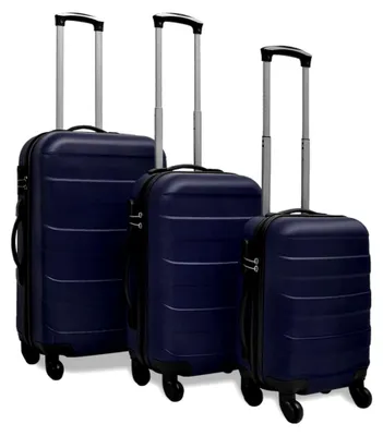 Produktbild von 3-teiliges Hartschalenkoffer-Set Blau 45,5/55/66 cm