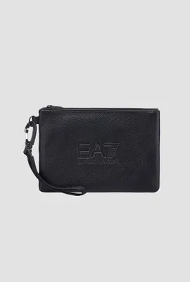 Immagine prodotto di ea7 pochette con logo in rilievo da donna nero