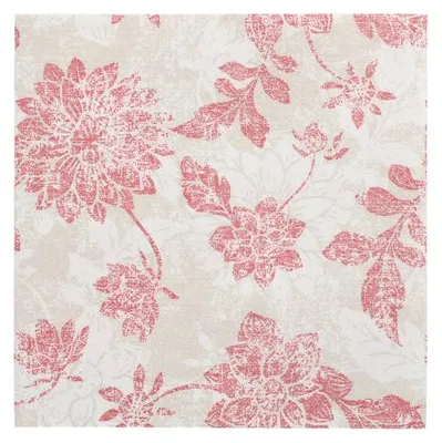 Produktbild von Servietten "ROYAL Collection" 1/4-Falz 40 cm x 40 cm bordeaux "Flowers"