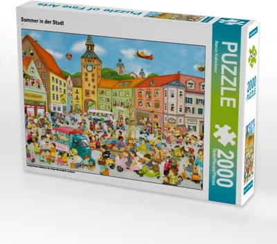 Produktbild von CALVENDO Puzzle Sommer in der Stadt | 2000 Teile Lege-Größe 90x67cm Foto-Puzzle für glückliche Stunden