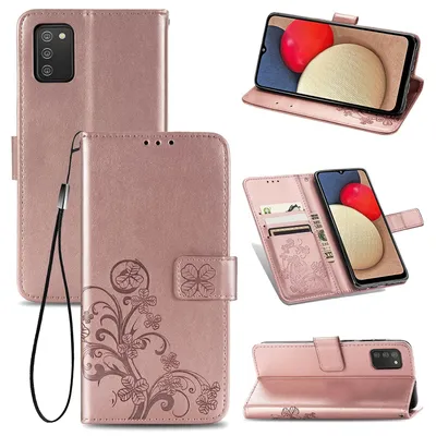 Immagine prodotto di Custodia König Design compatibile con Samsung Galaxy A02s - Custodia per cellulare in Pelle finta - Custodia per cellulare rosa