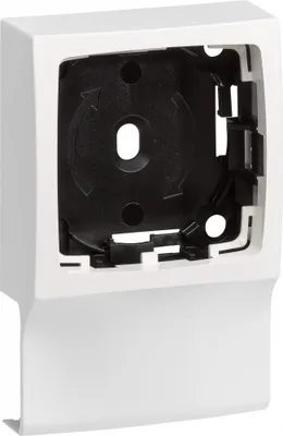 Image de Adaptateur blanc pour moulure, H. 10.2 x P.2.4 cm