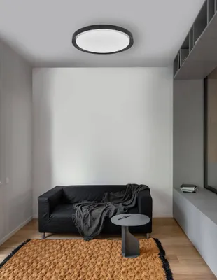 Produktbild von Nova Luce TROY LED Deckenleuchte Schwarz 50W Warmweiss 7,5x56cm dimmbar 9053594